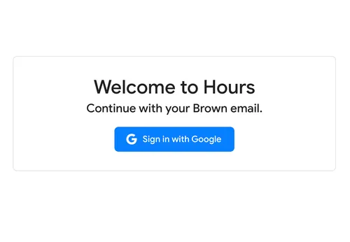 Screenshot of hours.cs.brown.edu’s project