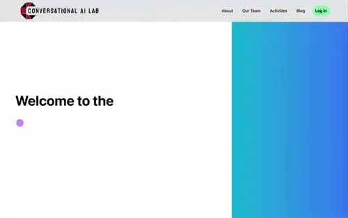 Screenshot of Conversational AI Lab’s project